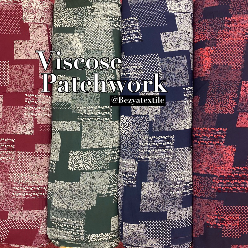 VISCOSE MOTIP / KAIN VISCOSE ABSTRAK / KAIN VISCOSE MOTIP ABSTRAK