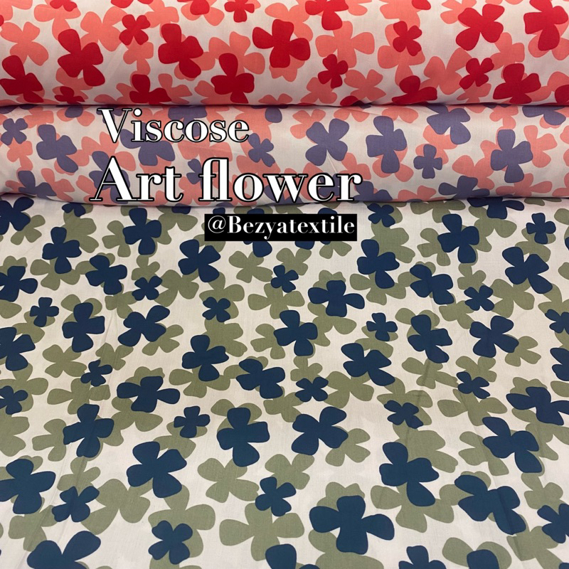 KAIN VISCOSE MOTIP / KAIN VISCOSE MOTIP BUNGA /KAIN VISCOSE AMBSTRAK