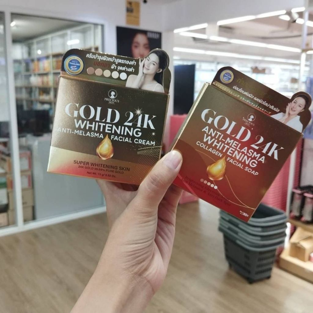 24K GOLD Anti Melasma Face Soap - Thailand