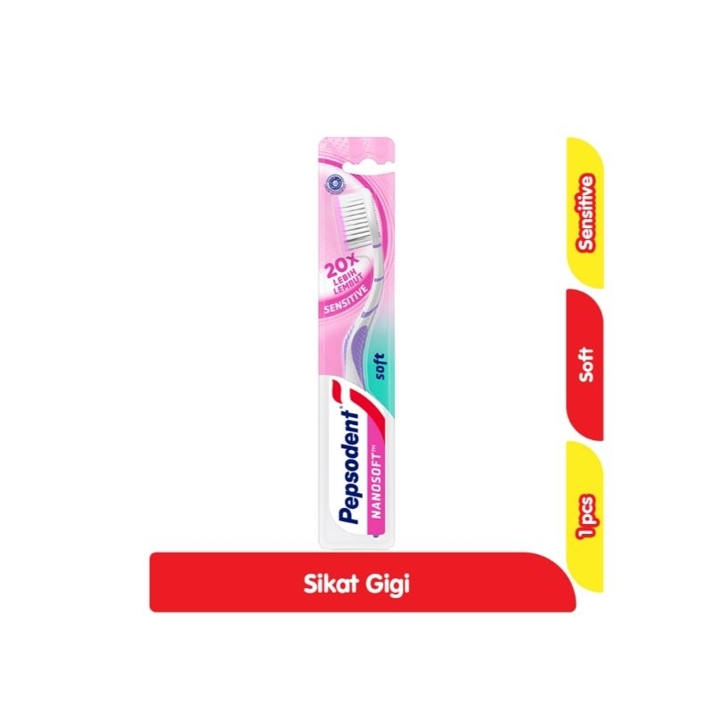 PEPSODENT SIKAT GIGI NANO SENSITIVE SOFT