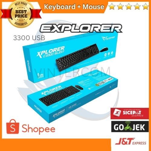 Keyboard Mouse Silent Alcatroz XPLORER C3300