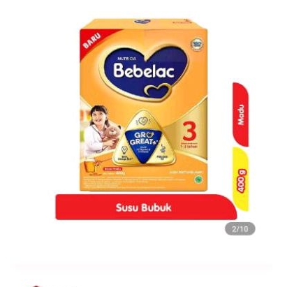 

Bebelac 3 GroGreat+ Susu Bubuk Pertumbuhan Anak Madu 400G