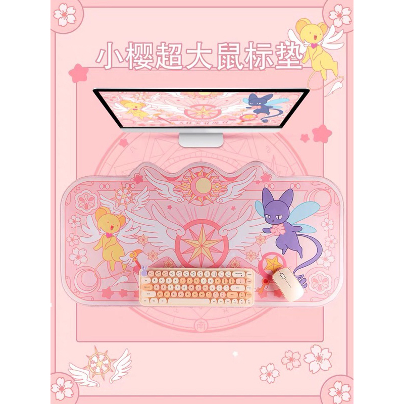 [PO] Alas Mouse Gaming Ekstra Besar Sakura Lucu Asli Alas Meja Gaya Ins Anak Perempuan E-sport Alas