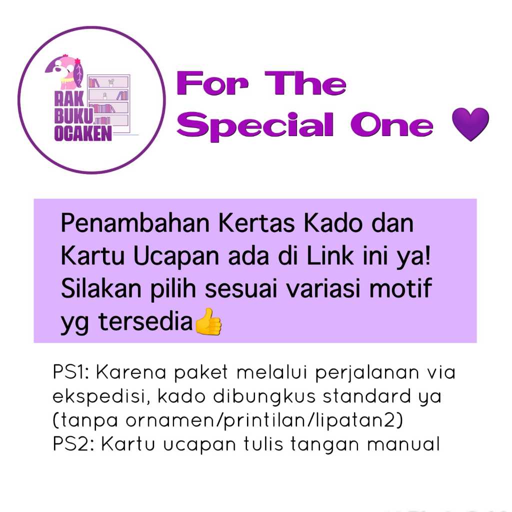 

KERTAS KADO DAN KARTU UCAPAN KHUSUS PEMESANAN DI TOKO INI RAK BUKU OCAKEN
