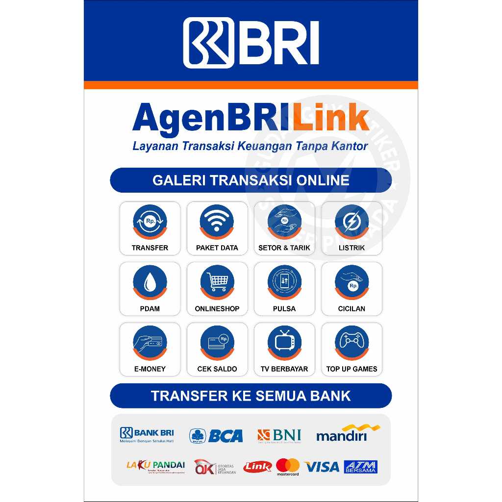 

STIKER VINYL AGEN BANK / HIASAN KONTER