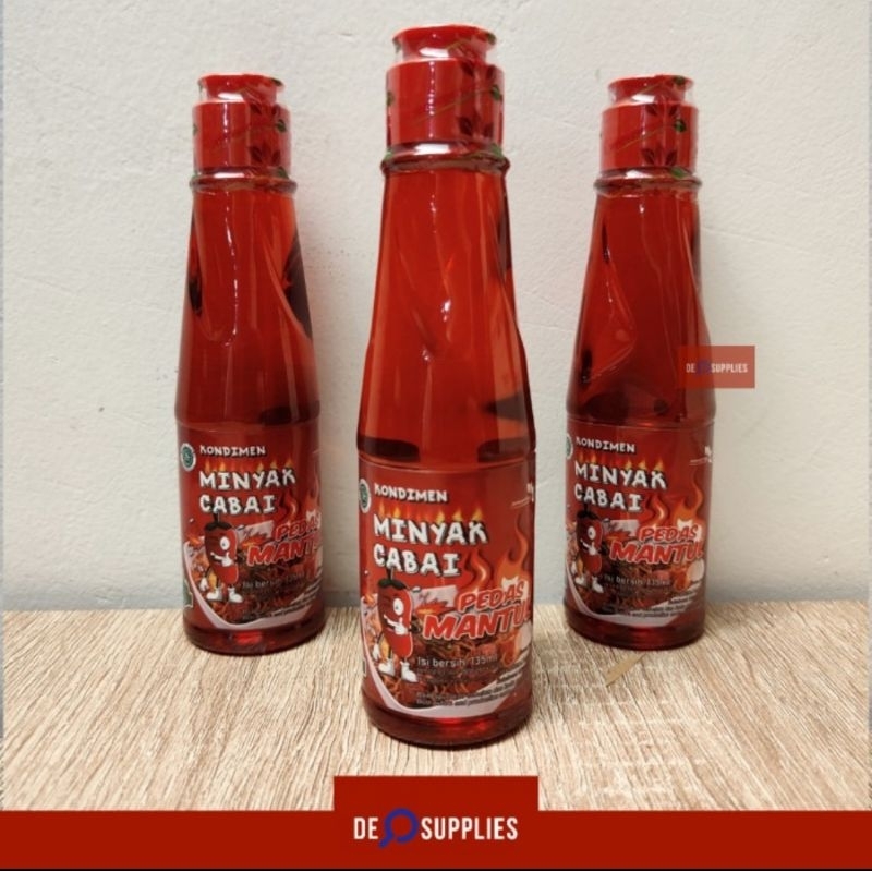

Minyak Cabe Pedas Mantul 135ml - Chili Oil Pedes Cabai Kondimen Halal