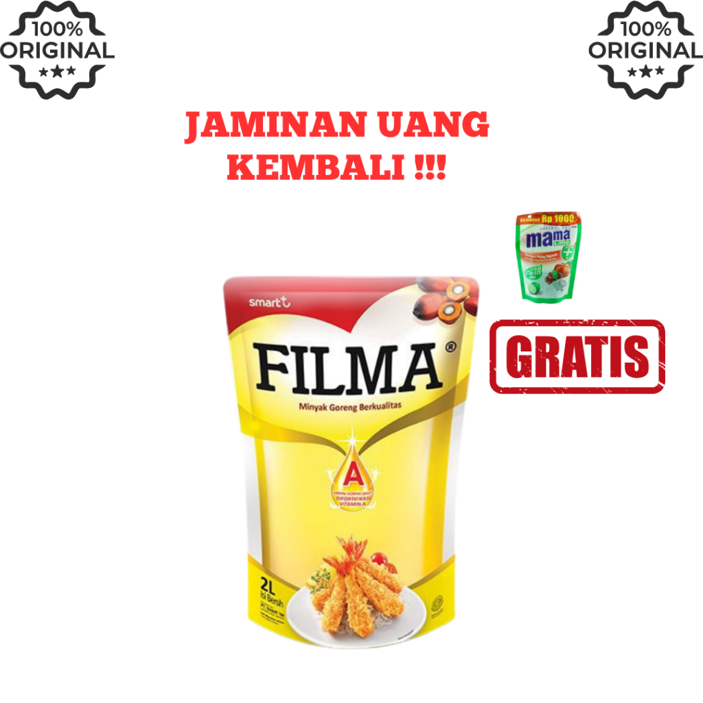 

MINYAK GORENG FILMA 2 LITER (FREE MAMA LIME 55ML)