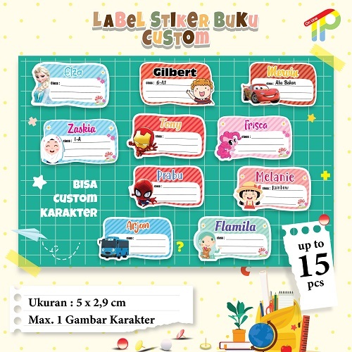 

LABEL STIKER NAMA BUKU CUSTOM WATERPROOF