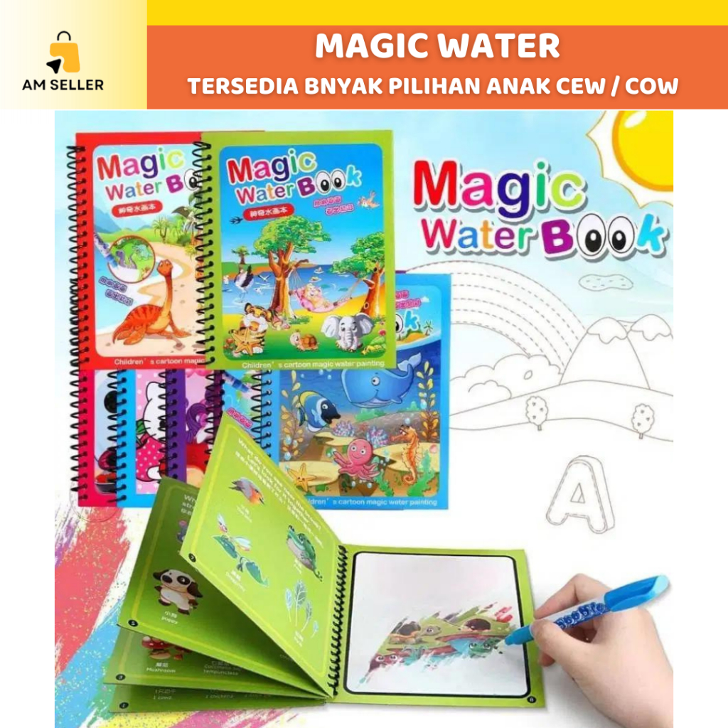 

Magic Water Book / Buku Mewarnai Ajaib / Water Doodle