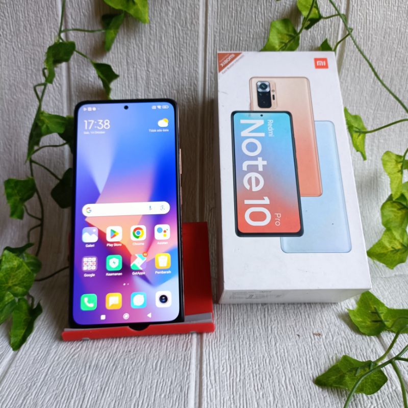 Xiaomi Redmi Note 10 Pro 8/128 Fullset Second Original Ex Garansi Resmi