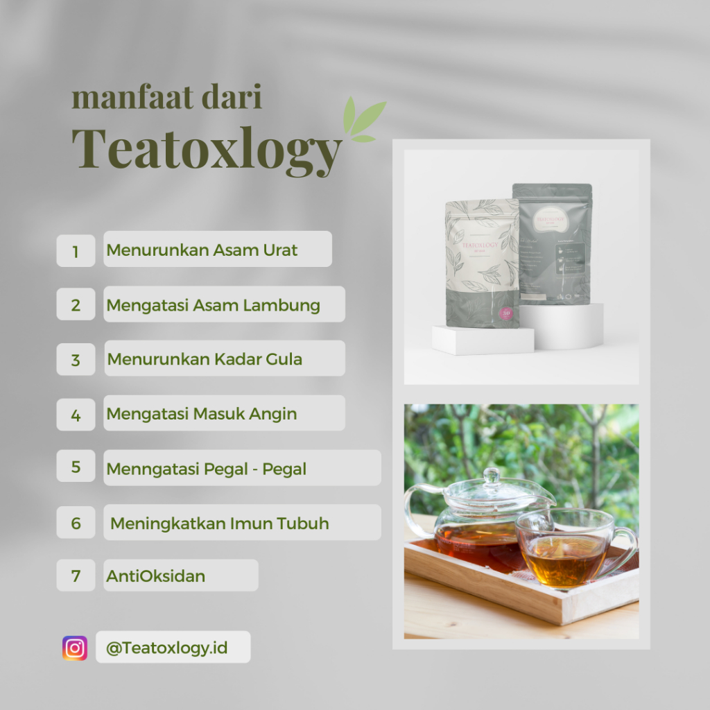

TEATOXLOGY DETOX TEA Special For Asam Urat and Diabetes
