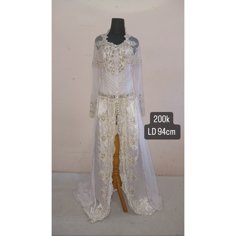 Preloved Kebaya pengantin Putih / Kebaya akad