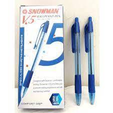 

pulpen snowman v5 0.7mm biru per pack