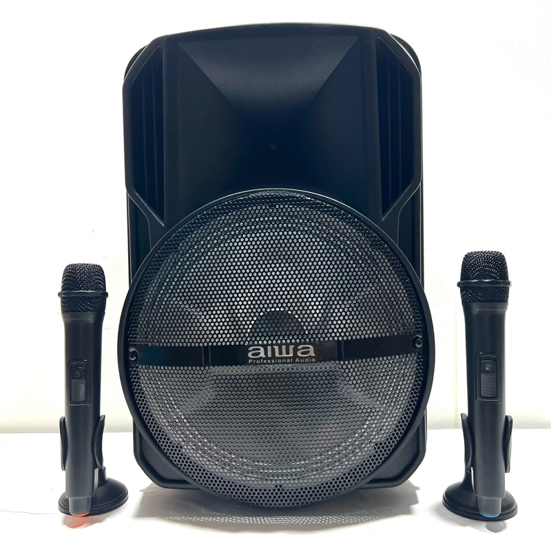 Speaker Portable Wireless Aiwa P 12F Bluetooth 12 inch AIWA P12F