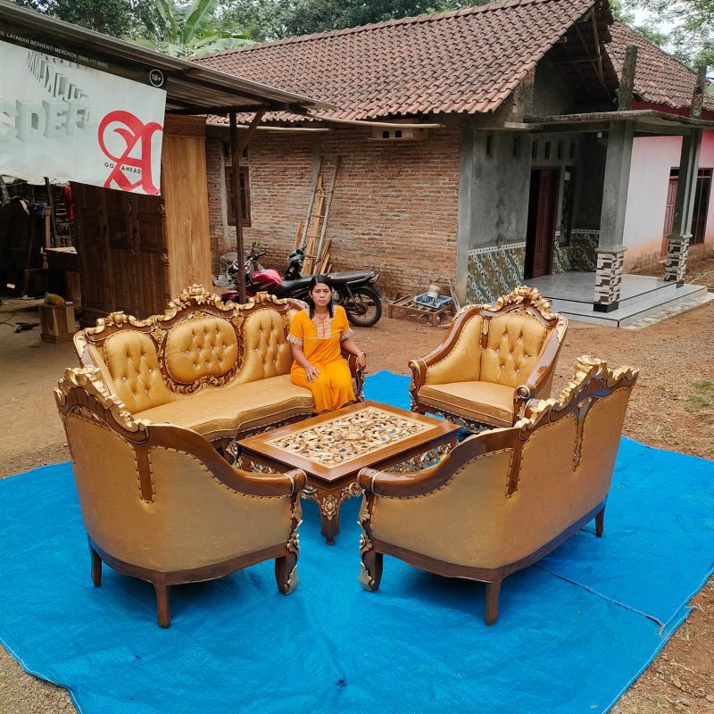 kursi tamu jati, kursi tamu ganesa
