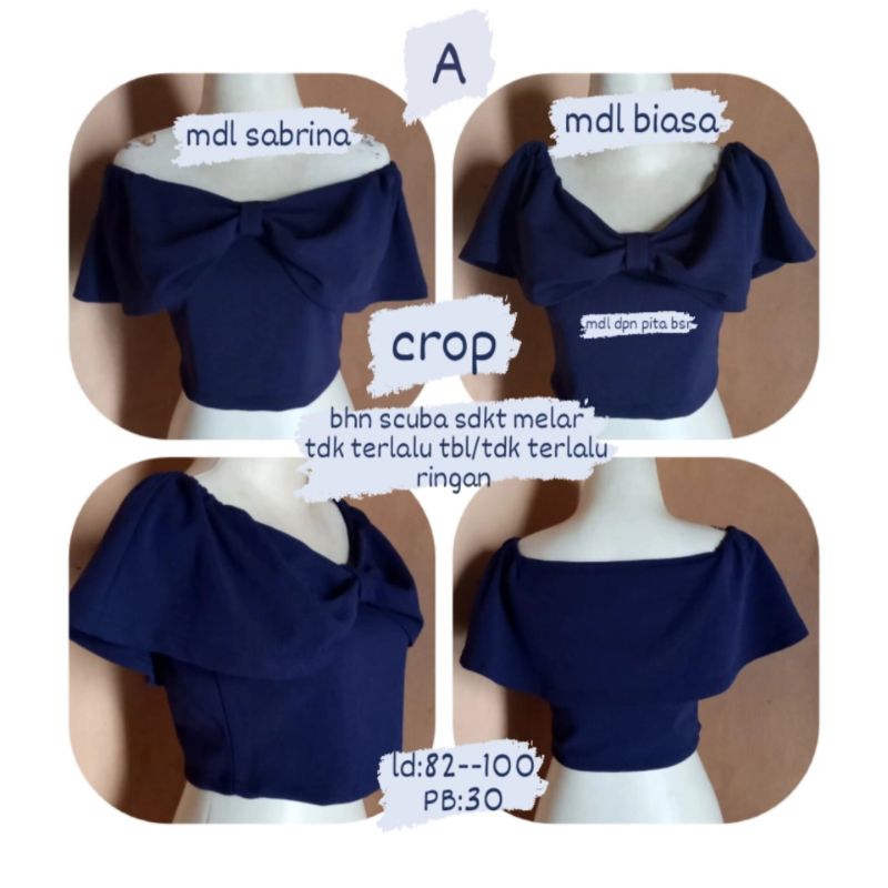 CROP/B4/Crop Wanita Kekinian/Crop Sexy/Crop Model/Baju Pendek