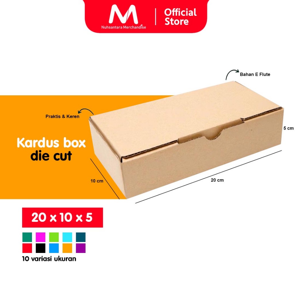 

Kardus Die Cut 20x10x5 | Karton Corrugated | Box Kotak Packing Souvenir | Dus Kotak Kado Hampers Polos