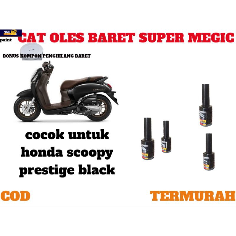 CAT OLES PENGHILANG BARET HONDA SCOOPY PRESTIGE BLACK ,,HITAM SCOOPY ALL MODEL .