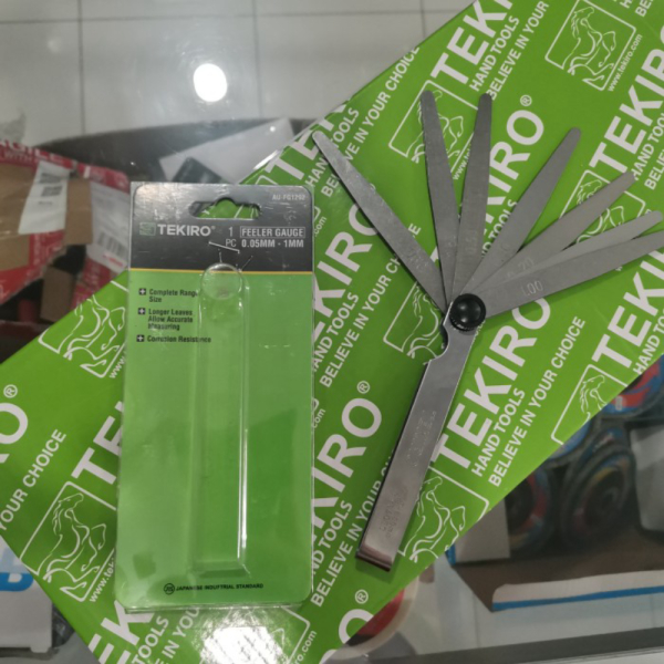 

TEKIRO Feeler gauge 13 blade alat ukur celah klep puller gauge Limited