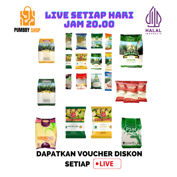 

(COD) GULA KEMASAN 1KG JATIM
