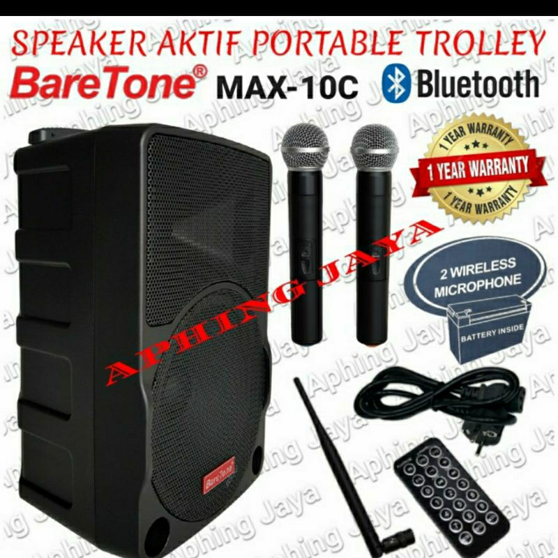 SPEAKER PORTABLE BARETONE MAX 10C