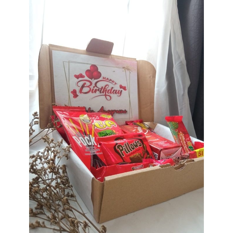 

Hampers Snack box / Hampers premium / Hampers wisuda / Hampers anniversary / Hampers orang sakit