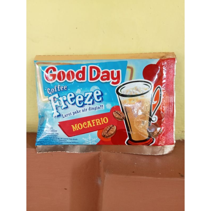 

Good Day freeze mocafrio kopi instan kemasan sachet 30 gram