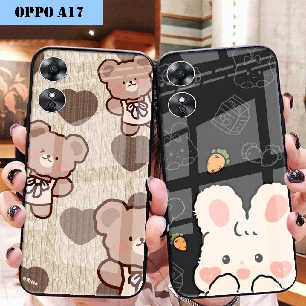 Case Kaca Oppo A17 A17K - Kesing Oppo A17 A17K - Case Kaca Kilau Oppo A17 A17K - Case Oppo A17 A17K (GS363)