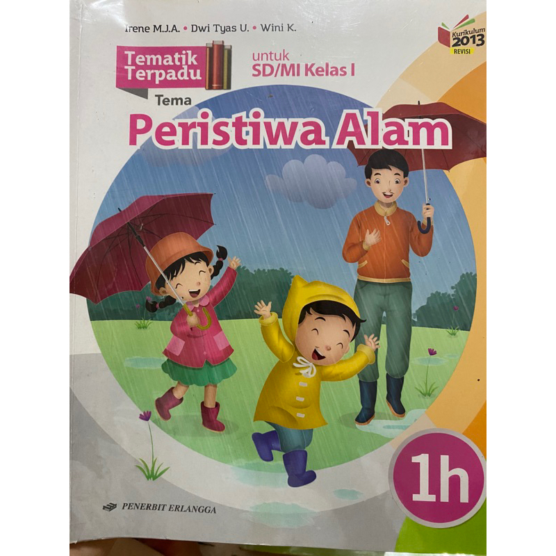 buku Tematik 1h kurikulum 2013