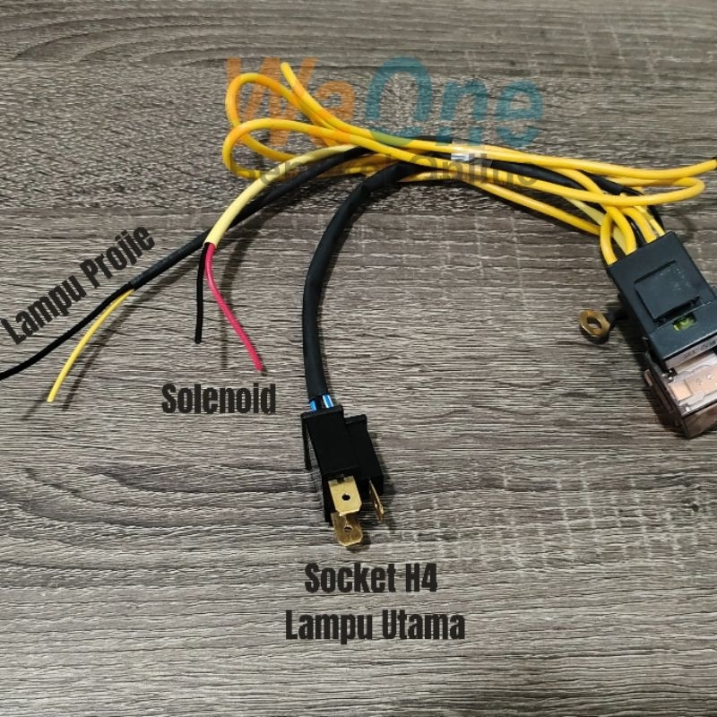 Kabel Set Relay Projie Biled / HID Projector Solenoid