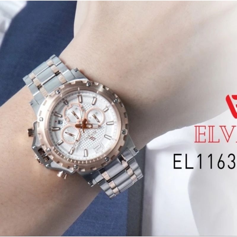 ELVANO MEN'S WATCHES EL1163 JAM TANGAN ORIGINAL BERGARANSI