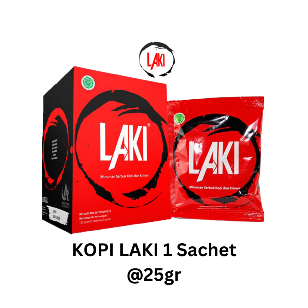 Coffee Laki Kopi Reguler 1 Sachet Original BPOM - Laki Coffee BPOM Terbaru