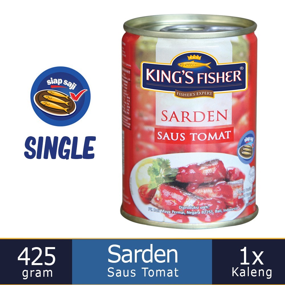 

KING'S FISHER Sarden Tomato Sauce 425 g