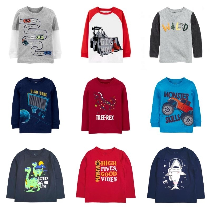 Kaos CARTERS mix PLACE anak laki laki