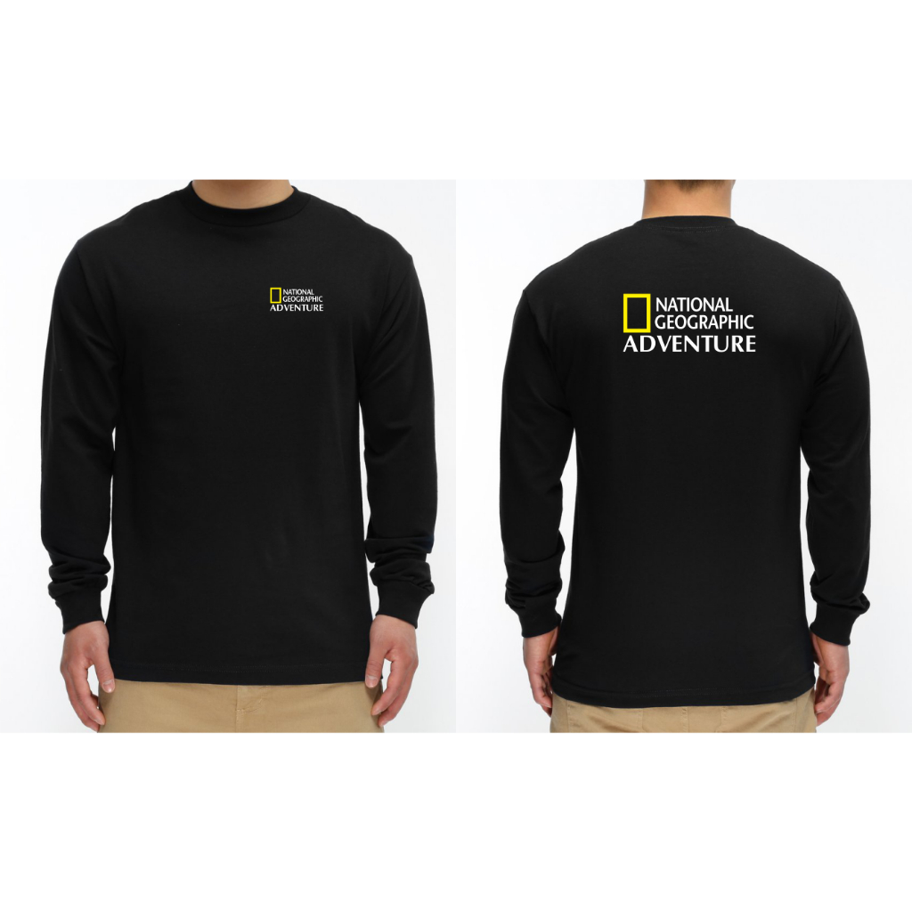 T-SHIRT KAOS NATGEO ADVENTURE LENGAN PANJANG