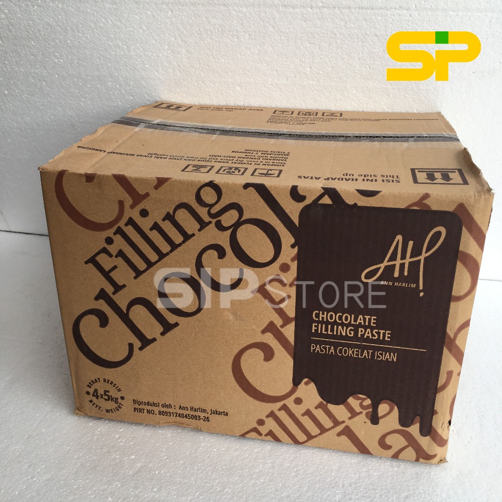 

COKELAT PASTA FILLING "AH" 20KG / AH Selai Coklat / Cokelat Pasta AH / Olesan Roti @20kg