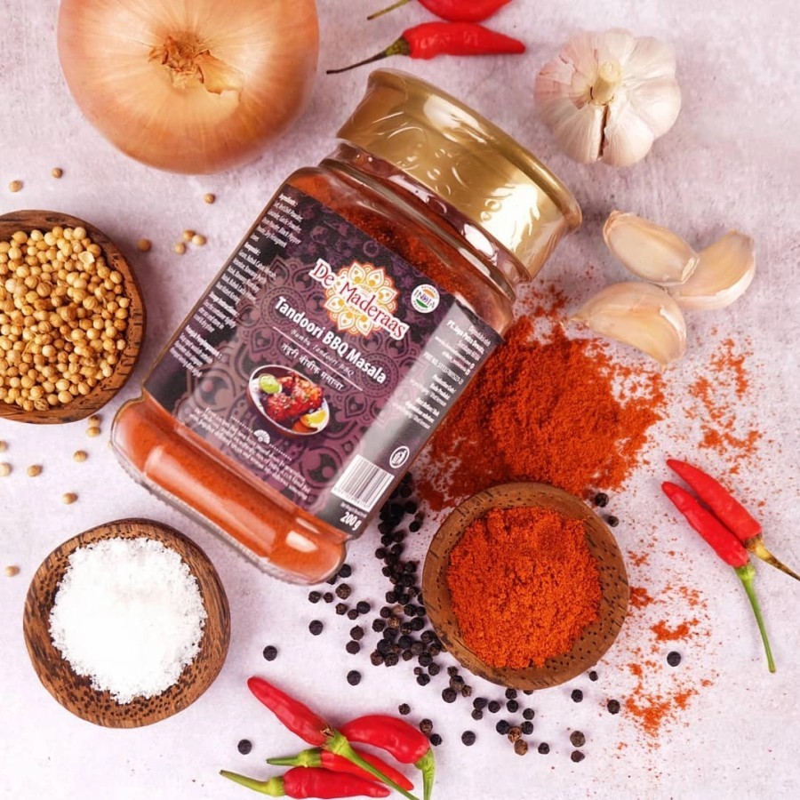 

DE MADERAAS TANDOORI BBQ MASALA GLASS JAR 200GR