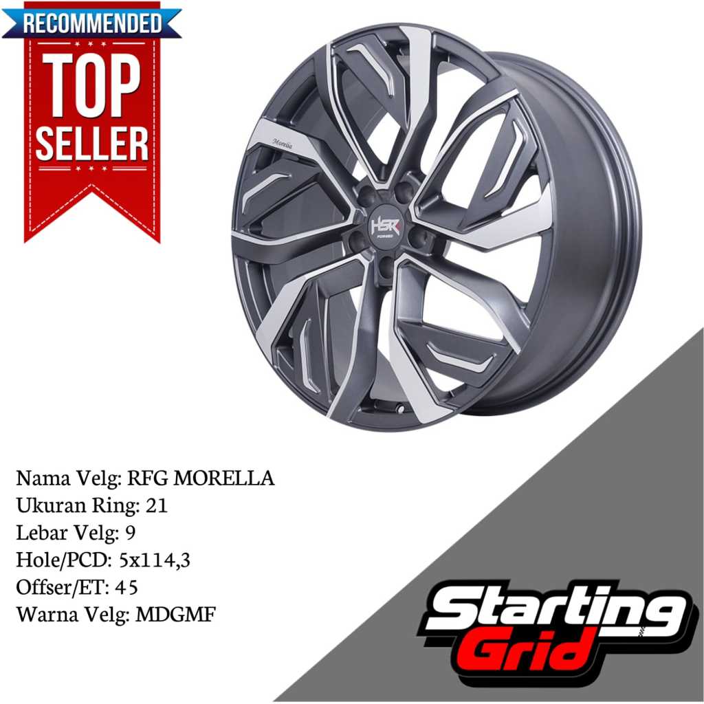 Velg Mobil HSR Forged Ring 21 Untuk Alphard, Mazda, Xpander, Xtrail, Lexus, Camry, Almaz - Free Ongk