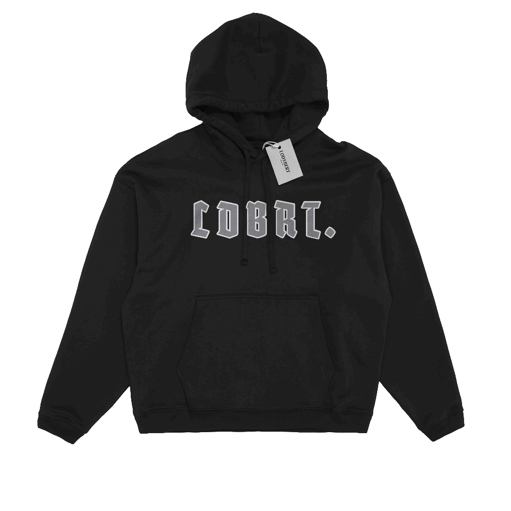Lodybert Hoodie Pullover Boxy Pots de Lody Black