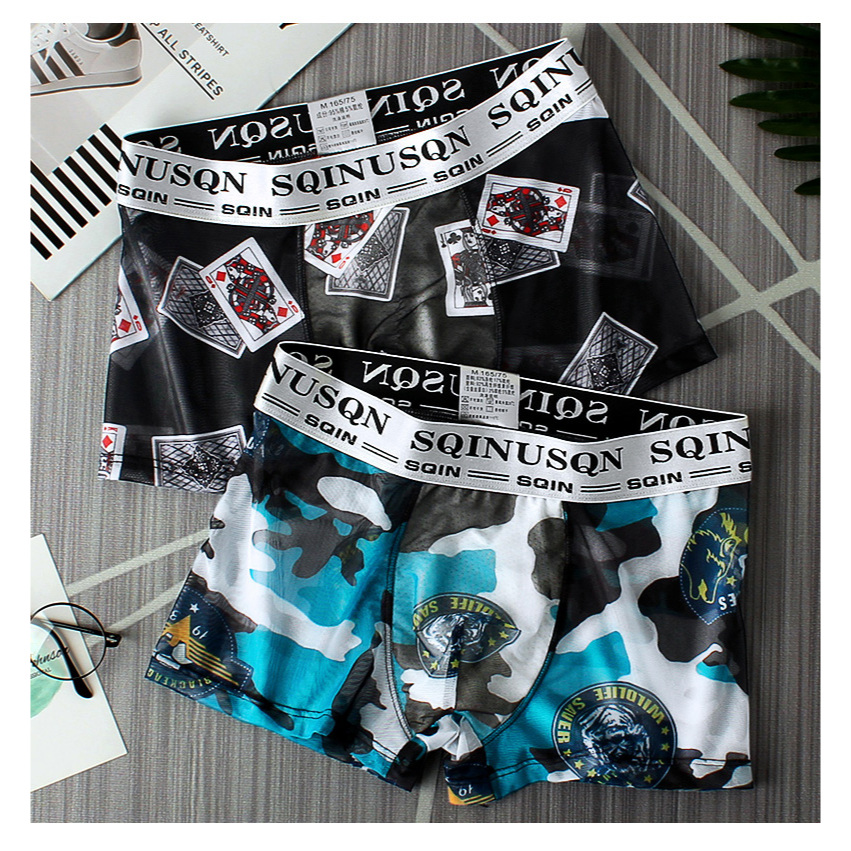 Celana Dalam Pria Import Premium Model Boxer/Trunk Transparan motif Sempak Sultan Karet Nyaman