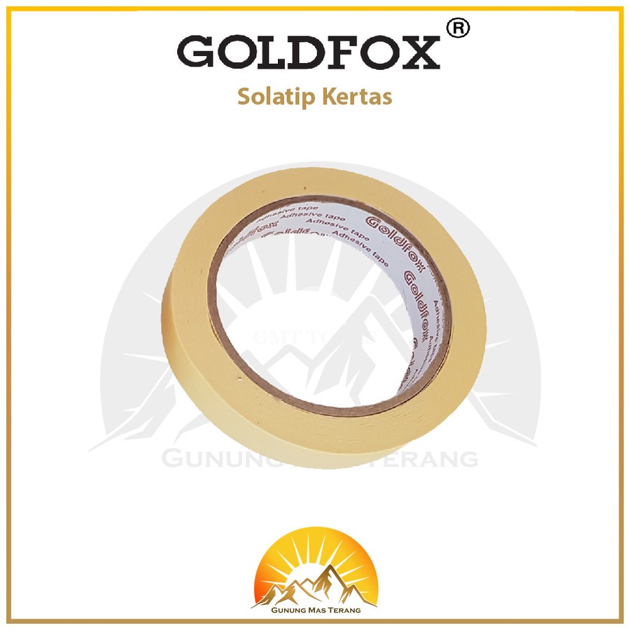 

GoldFox Lakban Kertas Lem 2" Solatip Masking Tape Isolasi Selotip 48mm
