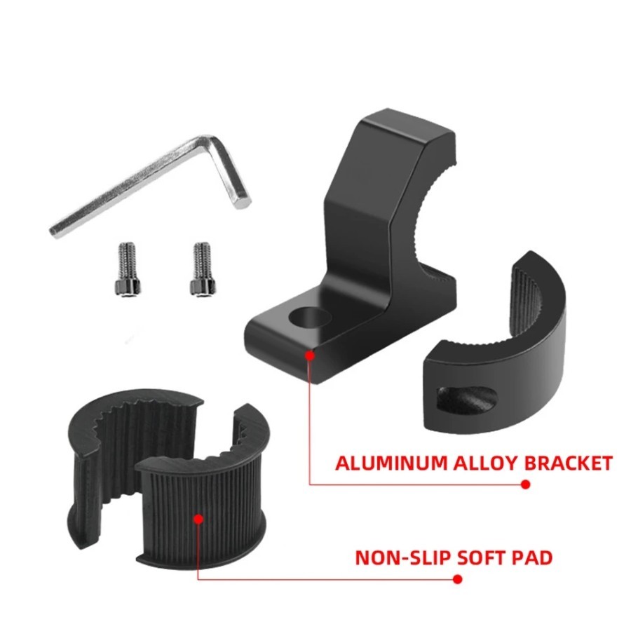 MH - Bracket Stang Motor Aluminium Penyangga Lampu Tembak Univesal Mobil