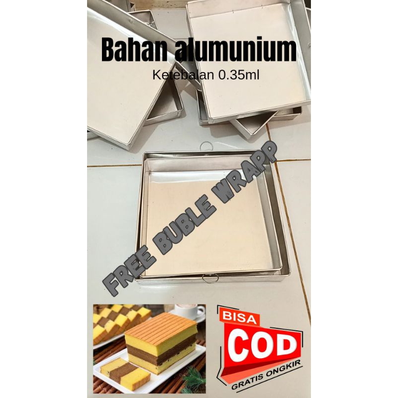 LOYANG KUE LAPIS SURABAYA/LOYANG KUE BOLU/CETAKAN KUE SURABAYA 20X20X4 , 22X22X4