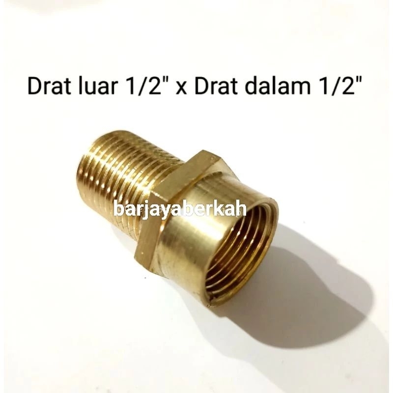 nepel sok kran drat dalam luar panjang 1/2 1/2 sok drat dalam 1/2 drat luar panjang 1/2 sambungan so