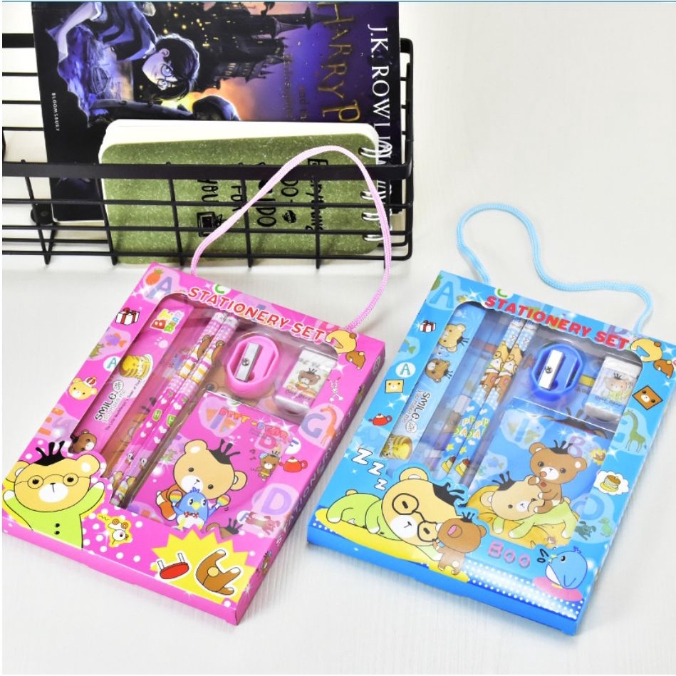 

STUDY SET 608 / ALAT TULIS ANAK SET / SOUVENIR / HADIAH STATIONARY SET