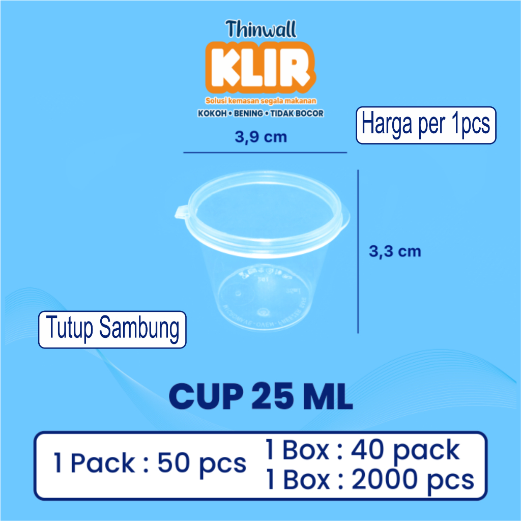 Klir Sauce Cup 25ml