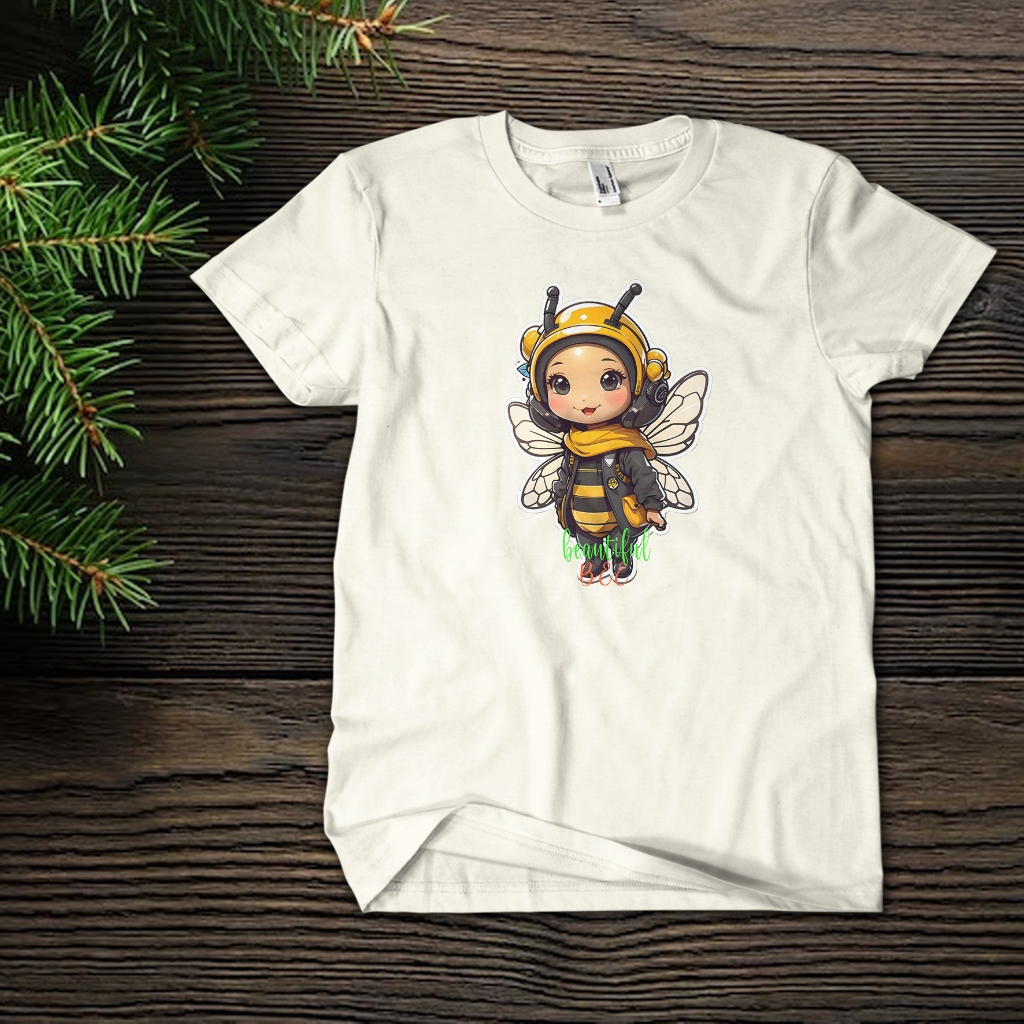 oblong anak-baju kaos-lebah cantik