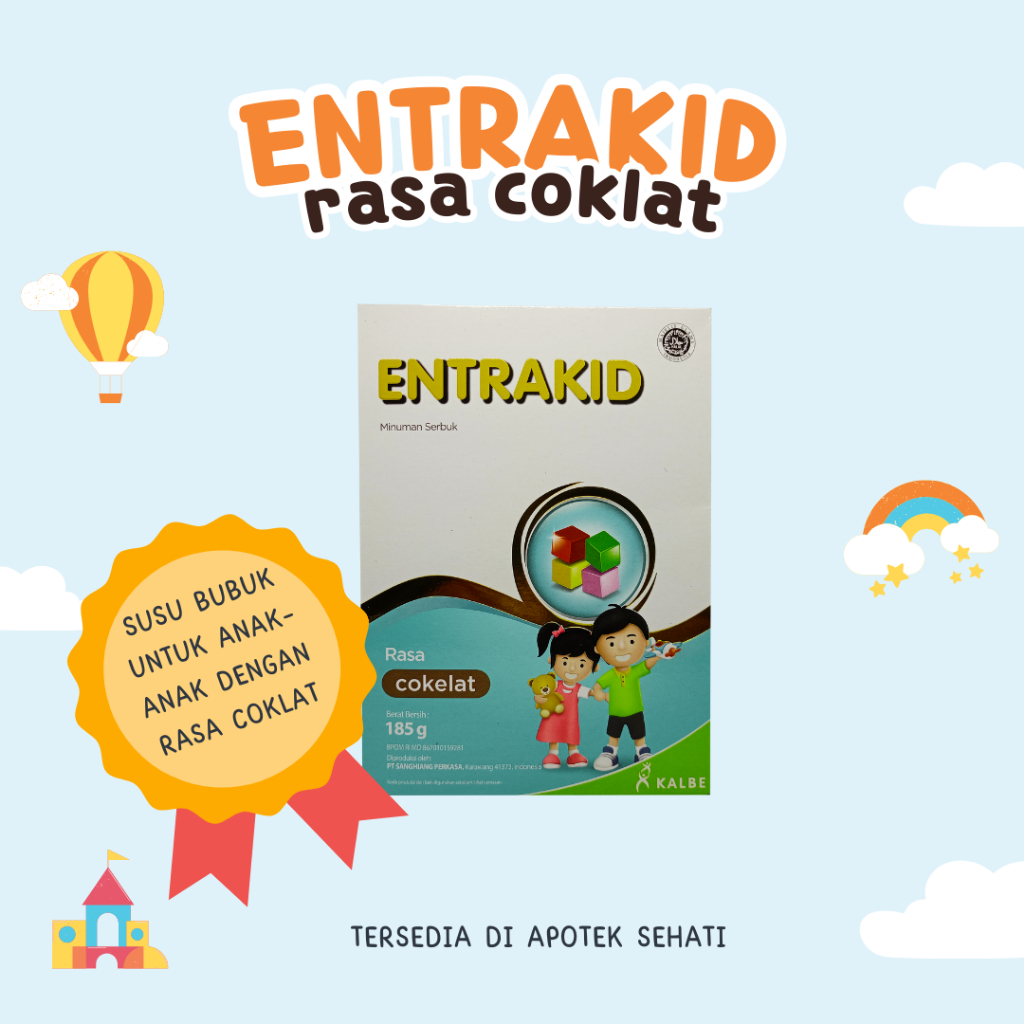 

Entrakid Susu Bubuk untuk Anak Rasa Vanilla 185gr