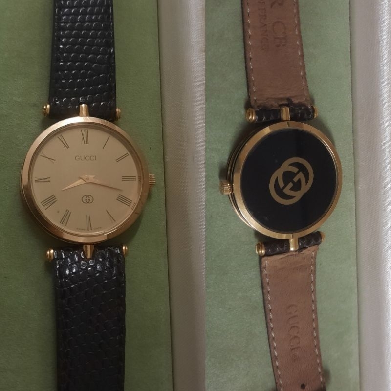 (SOLD) Jam Gucci Gold Vintage Original Swiss Bekas Preloved