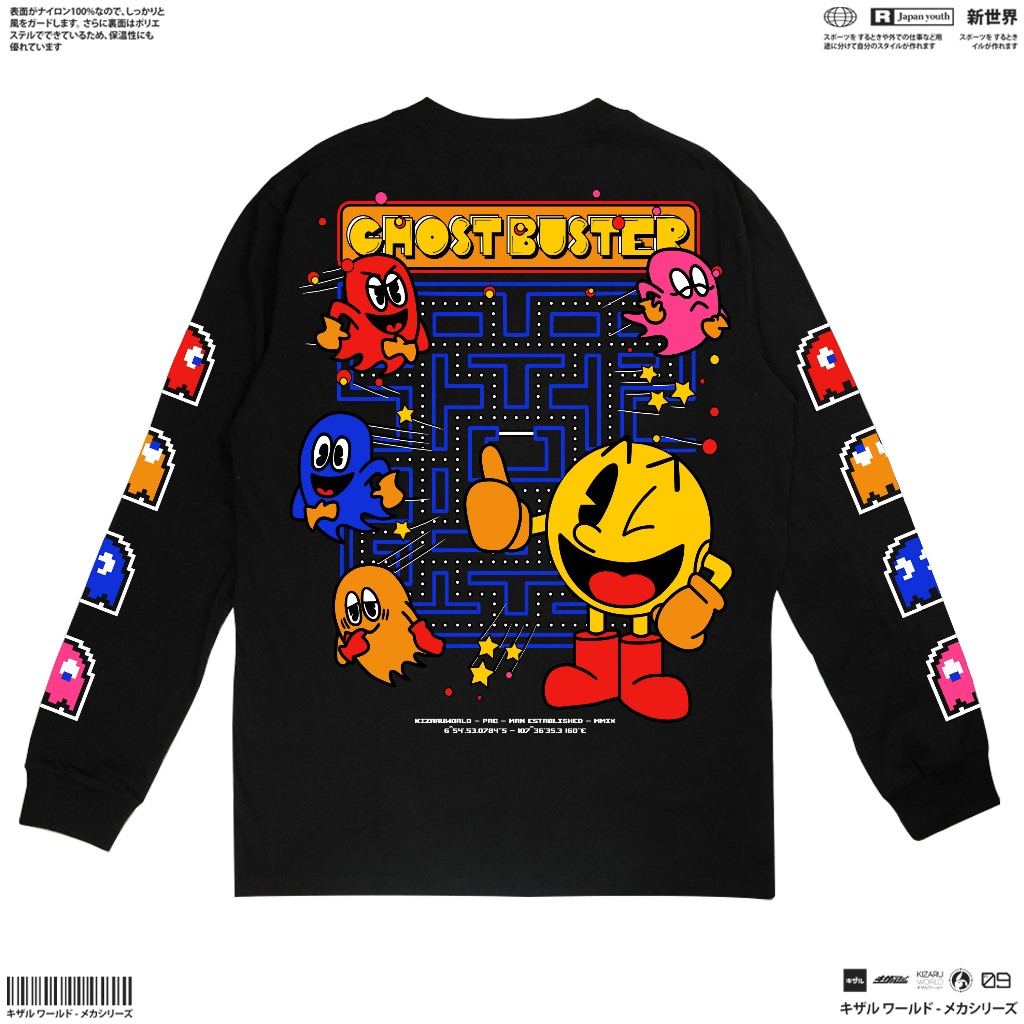 KIZARU Longsleeve T-Shirt Origin GAME PACMAN